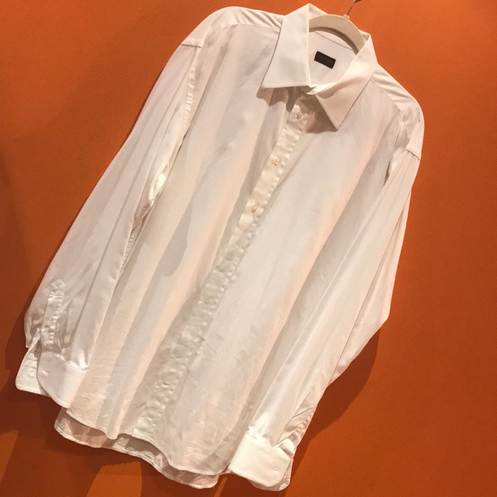 VALENTINO   White Dress Shirt 17.5 44